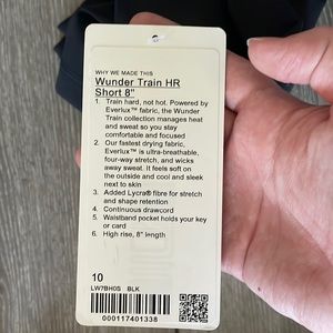 lululemon athletica Black Wunder Train HR Shorts